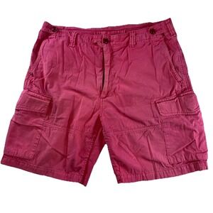 Polo Ralph Lauren Y2K Relaxed Fit Cargo Shorts Men's Size 34 Coral Color